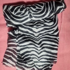 Safari Zebra Scarf Lightweight Wrap